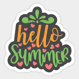 Hello summer Sticker